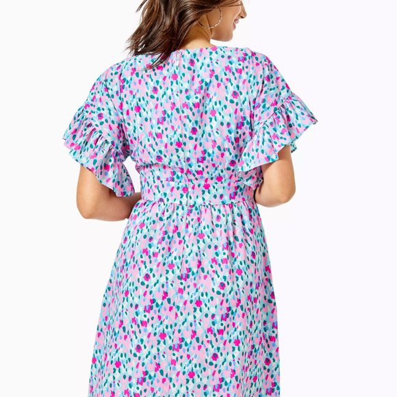 Lilly Pulitzer Blaire Stretch Dress, Hottie Dottie - Picture 5 of 9